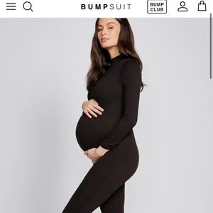 The Gigi Maternity Bumpsuit - Black - M